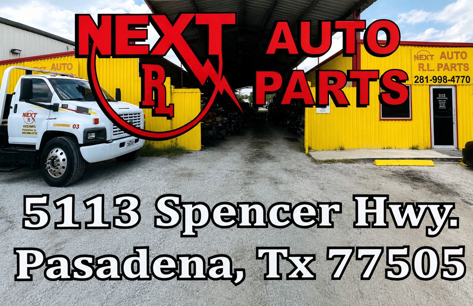 NEXT Auto Parts business card back